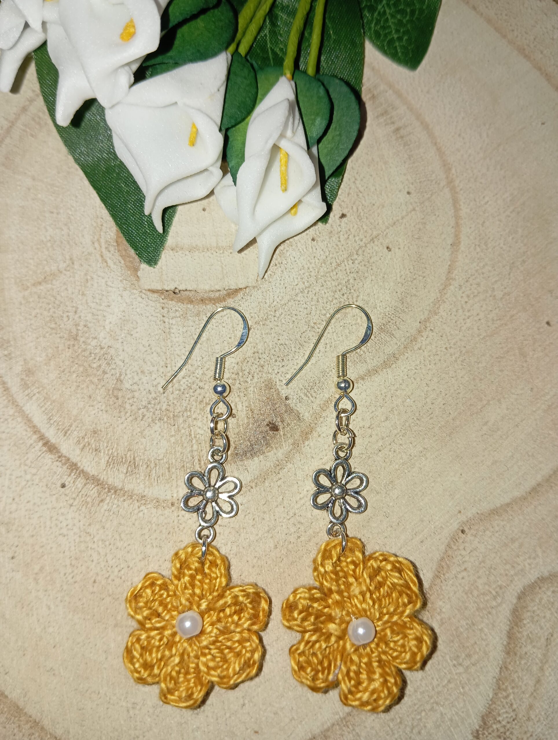 Pendientes de margaritas - Imagen 3