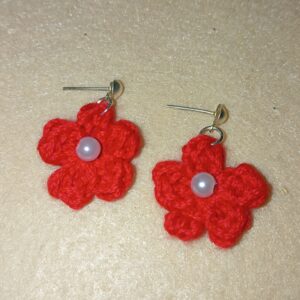 Pendientes pequeños de flores