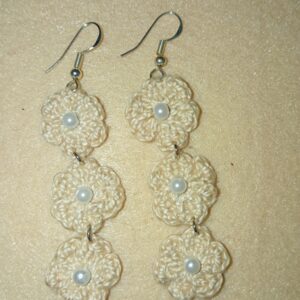 Pendientes tres flores pequeñas