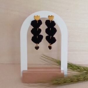Pendientes mini corazón 🖤🤍