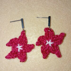 Pendientes de flor de pascua