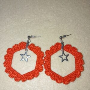 Pendientes aro con estrella